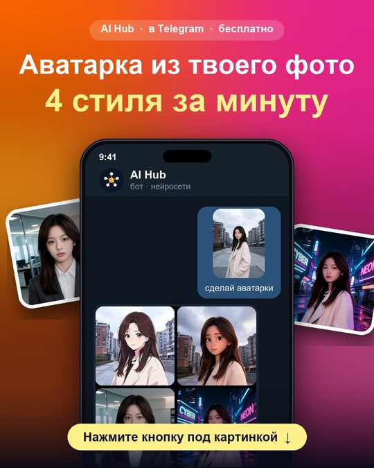 Аватарки из фото нейросетью